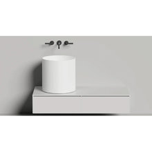 Раковина Salini Armonia Round 03 130413G, 45 см, из искусственного камня S-Sense, белый глянцевый