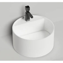 Раковина Salini Armonia Round Top 02 130412T1G, 45 см, из искусственного камня S-Sense, белый глянцевый