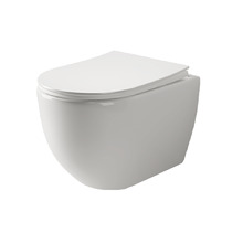 Подвесной унитаз Ceramicanova Mia Rimless с ультра-тонким сиденьем с микролифтом, безободковый, CN1805