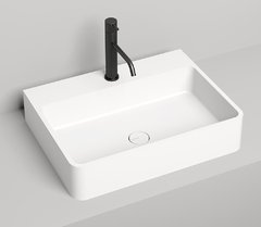 Раковина Salini Ottavia 1103101G накладная, 59,5 х 44,5 х 12,5 см, S-Sense, белый глянцевый