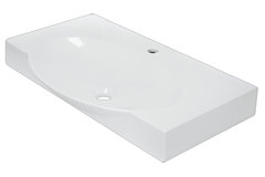 Раковина Sanita Luxe Infinity 76, без кронштейнов, WB.FN/Infinity/76-C/WHT.G/S1