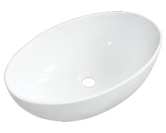 Раковина Sanita Luxe Ringo Slim, накладная, WB.CT/Ringo/53-N.Slim/WHT.G/S1