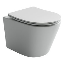 Подвесной унитаз Ceramicanova Balearica CN6000MW Rimless, безободковый, крышка микролифт, белый матовый