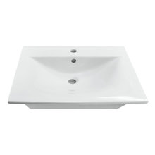 Раковина Sanita Luxe Breeze WB.FN/Breeze/60-C/WHT.G/S1, 60 см, фарфор, цвет белый