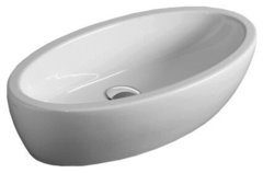 Раковина Simas Lft Spazio LFT 64 bia накладная без отверстия под смеситель, 63 х 33 х 17,5 см