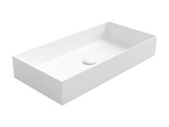 Раковина Simas Agile AG80 bi, 80 х 40 см, накладная, без перелива, белый