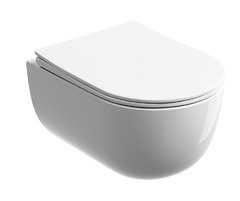 Подвесной унитаз Ceramicanova Modena Rimless, CN6063, безободковый, крышка-сиденье микролифт, белый