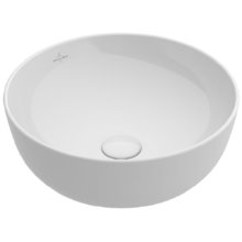 Раковина Villeroy&Boch Artis 417943R1, 43 х 43 см, на столешницу, альпийский белый CeramicPlus