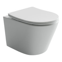 Подвесной унитаз Ceramicanova Balearica CN6000 Rimless, безободковый, крышка микролифт, белый глянцевый