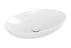 Раковина Villeroy&Boch Loop & Friends 62 см накладная, альпийский белый, 4A480001