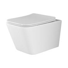 Подвесной безободковый унитаз Ceramicanova Metric CN3007 Rimless, крышка микролифт