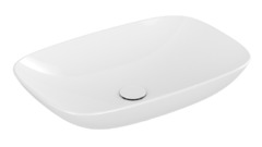 Раковина Villeroy&Boch Loop & Friends 62 см накладная, с переливом, альпийский белый, 4A500001