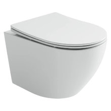 Подвесной унитаз Ceramicanova Uno CN11001, безободковый, сиденье c микролифтом, цвет белый