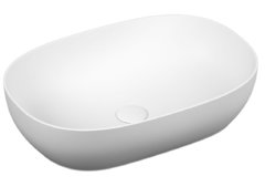 Раковина Vitra Outline 5995B401-0016 накладная цвет - белый матовый 59 х 40.5 х 14.5 см