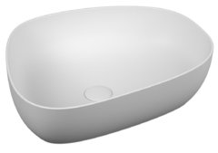 Раковина Vitra Outline 5991B401-0016 накладная цвет - белый матовый 56 х 44 х 14.5 см