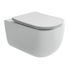 Подвесной унитаз Ceramicanova Noel CN3013 Rimless, безободковый, крышка микролифт, белый