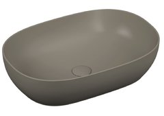 Раковина Vitra Outline 5995B450-0016 накладная цвет - матовый минк 59 х 40.5 х 14.5 см