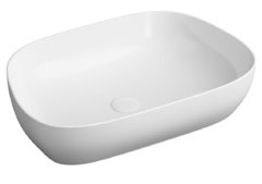 Раковина Vitra Outline 5993B403-0016 накладная цвет - белый глянцевый 62.5 х 42.5 х 14.5 см