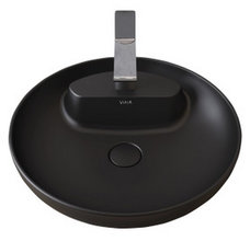 Раковина Vitra Memoria 5880B483-0041 50 см накладная, цвет черный матовый