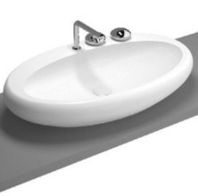 Раковина Vitra Istanbul 4447B003-0041 85 см с 1 отверстием, цвет белый