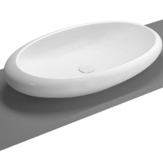 Раковина Vitra Istanbul 4446B403-0016 85 см без отверстий, Vitra Clean, цвет белый