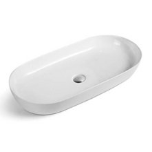 Раковина Vincea, 80 х 40 см, накладная, цвет белый, VBS-114