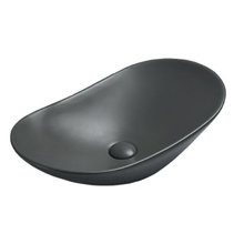 Раковина Vincea, 61 х 36 см, накладная, цвет антрацит матовый, VBS-508MA