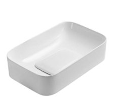 Раковина Vincea, 50 х 38 см, накладная, белая, VBS-50450