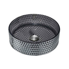 Раковина Vincea, 40 х 40 см, накладная, прозрачная, черная, VBS-5GL03