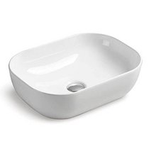 Раковина Vincea, 45 х 33 см, накладная, цвет белый, VBS-102