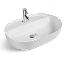 Раковина Vincea, 60 х 40 см, накладная, цвет белый, VBS-122