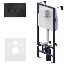 Инсталляция Am.Pm ProC для подвесного унитаза, клавиша черная матовая, I012707.0138