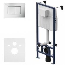 Инсталляция Am.Pm ProC для подвесного унитаза, клавиша хром матовый, I012707.0231