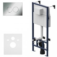 Инсталляция Am.Pm ProC для подвесного унитаза, клавиша хром глянцевый, I012707.0151