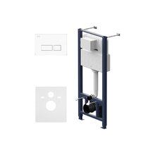 Инсталляция Am.Pm Pro для подвесного унитаза, пневматическая клавиша белая, I012704.7001