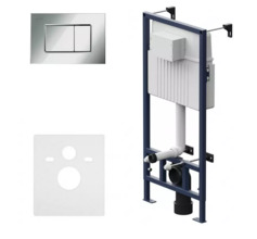 Инсталляция Am.Pm ProC для подвесного унитаза, клавиша хром глянцевый, I012707.0251