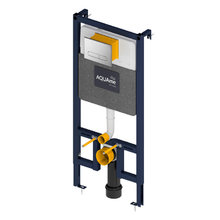 Инсталляция Aquame AQM4001CR для подвесного унитаза, клавиша смыва хром, AQM4001CR