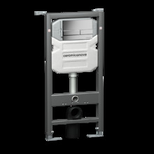 Инсталляция для унитаза Ceramicanova Envision CN1002M/Flat, с кнопкой и креплениями, цвет хром матовый