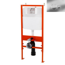 Инсталляция BelBagno BB026/BB081CR для подвесного унитаза с клавишей смыва, цвет хром