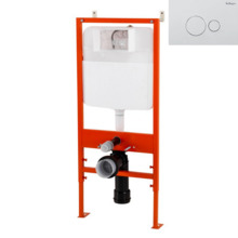 Инсталляция BelBagno BB026/BB082BL для подвесного унитаза с клавишей смыва, цвет белый