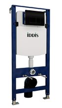 Инсталляция для подвесного унитаза Iddis Optima Home OPH00MBi32K, клавиша смыва черная