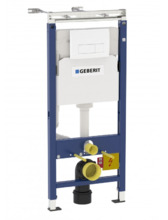 Инсталляция Geberit Duofix Delta Платтенбау 458.125.11.1 4 в 1 для унитаза с кнопкой смыва