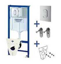 Инсталляция для подвесного унитаза Grohe Rapid SL 38929000 (4 в 1 в сборе)