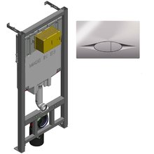 Инсталляция для унитаза Jacob Delafon с хромированной клавишей смыва, E21822-CP