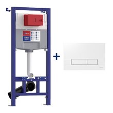 Инсталляция Lemark Peneda 9812415 Expert для подвесного унитаза с клавишей Bit, цвет клавиши белый глянцевый