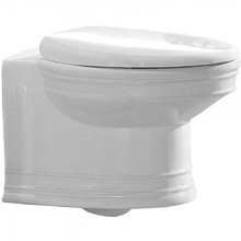 Подвесной унитаз CeramaLux Lux Classic 2021 37 х 52 х 37 безободковый, сиденье DP, Soft Close, белый