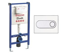 Инсталляция для подвесного унитаза Pestan Fluenta SET40006356OW с клавишей ONYX белая