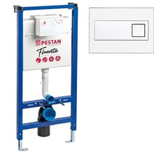 Инсталляция для подвесного унитаза Pestan Fluenta SET40006356DW с клавишей DIAMOND белая
