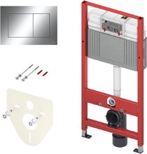 Инсталляция для унитаза TECE Base 9400412 с кнопкой смыва TECEnow, хром глянцевый