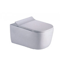 Подвесной унитаз CeramaLux B2341 35 x 50 x 36 см безободковый, сиденье ультратонкое, Soft Close